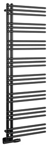 Aqualine POSEIDON fürdőszobai radiátor, 450x1540 mm, 513 W, matt fekete (PS415B)