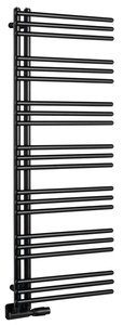 Aqualine POSEIDON fürdőszobai radiátor, 550x1340 mm, 501 W, matt fekete (PS513B)