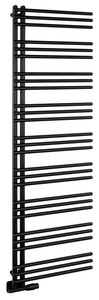 Aqualine POSEIDON fürdőszobai radiátor, 550x1740 mm, 655 W, matt fekete (PS517B)