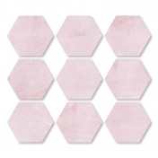 KÖZÉPDEKOR OLD - PILAR ROSA HEXA RETT. /11CM/ I.O.