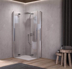 Kolpa-San Polaris Fold Q szögletes harmonika rendszerű zuhanykabin