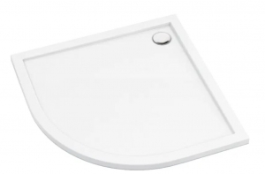 Deante PRIZMA  Akril fehér zuhanytálca, félköríves