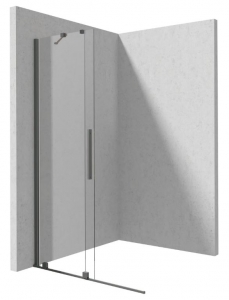 Deante PRIZMA csúsztatható Zuhanyfal, walk-in, titanium