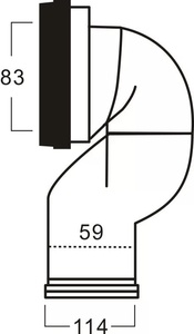 Sanotechnik WC-bekötőcső (R10)