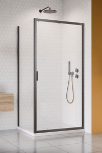 Radaway Alienta Brushed GunMetal DWJ+S szögletes szálcsiszolt fegyvermetál zuhanykabin