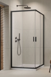 Radaway Alienta Brushed GunMetal C/D szögletes szálcsiszolt fegyvermetál zuhanykabin