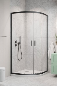Radaway Alienta Brushed GunMetal A/E íves szálcsiszolt fegyvermetál zuhanykabin
