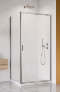 Radaway Alienta Brushed Nickel DWJ+S szögletes szálcsiszolt króm zuhanykabin