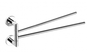 Colorado króm Fürdőszobai kiegészítő Dupla törölközőtartó, forgatható, 399 mm