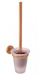 Colorado szálcsiszolt bronz Fürdőszobai kiegészítő WC-kefe, üvegcsésze