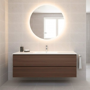 Inspiro Design Revello Smart kör alakú tükör, háttérvilágítással