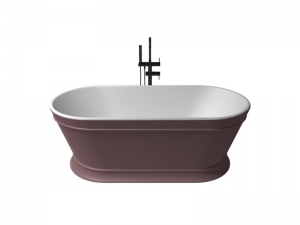 Zenon Heritage Rosa Metallic/Blanco Mate szabadonálló kád