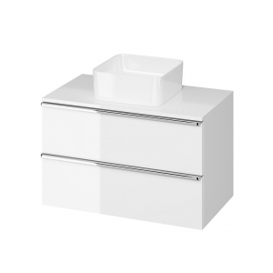Cersanit Virgo 80 pultos mosdó szekrény, fehér színben, mosdó nélkül