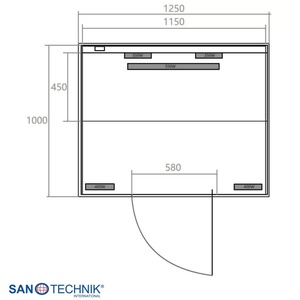 Sanotechnik BILLUND 2 infraszauna, kétszemélyes (SB40125)