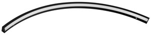 Sapho MOON LED világítás tükör fölé, 7,5 W, 230 V, 502x12x22 mm, R350 mm, matt fekete