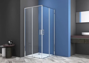 Sanotechnik SANOSLIM zuhanyajtó, 80 cm, króm (SLE80)