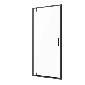 Sanotechnik SANOSLIM pivot zuhanyajtó, 90 cm, matt fekete (SLH90B)