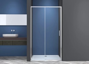 Sanotechnik SANOSLIM tolóajtó, 140 cm, króm (SLS140)