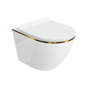 SOFI SLIM Gold Line fali WC csésze Soft Close ülőkével,Tornado 3.0
