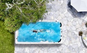 Sanotechnik IBIZA SWIM SPA kültéri masszázsmedence, gyöngyházfehér (SPA50)