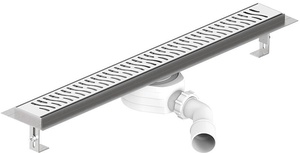 Styron RM rozsdamentes zuhanyfolyóka, 600 mm, HARMONY fedráccsal (STY-RM-60-H)