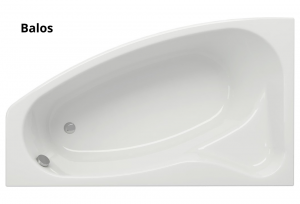 Cersanit Sicilia New aszimmetrikus kád 150x100 és további méretekben