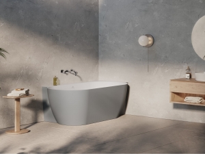 Ravak Freedom Corner II Tec Smoke Grey/fehér kád