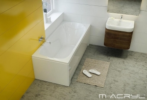 M-Acryl Sortiment egyenes kád