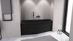 POLYSAN TIGRA L 170 előlap, matt fekete (90312.21)