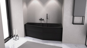 POLYSAN TIGRA R 170 előlap, matt fekete (90812.21)