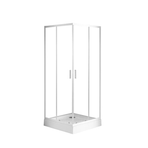 Sanotechnik Sarokkabin 2 tolóajtóval, fehér, 80 cm (TTP4080W)