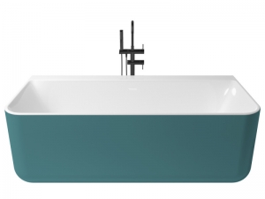 Zenon Kivu Wall Turquesa Metallic/Blanco Brillo kád