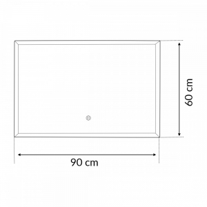 Wellis Miletos 90 fali LED tükör