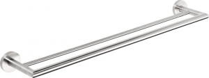 BEMETA NEO Dupla törölközőtartó, 655x55x125mm, inox/matt (104204055) (XS403)