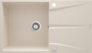 CORIO - Gránit mosogató, 1 medencés csepegtetővel - bézs