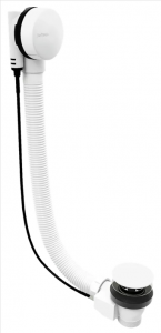 POLYSAN kád le- és túlfolyó, bovdenes, 1200mm, átm.:72mm, fehér (71856.10)