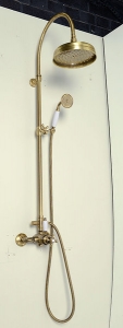 Antea zuhanyoszlop termosztatikus csapteleppel bronz