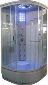 Aqualife Brill 8810A fehér üveghátfalas hidrokabin