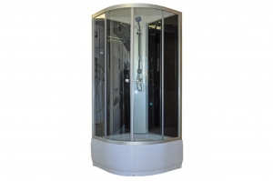 Aqualife Opal 509 C fekete zárt zuhanykabin mély tálcával