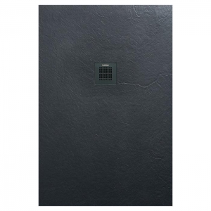 AREZZO design SOLIDSoft zuhanytálca 120x100 cm, ANTRACIT, színazonos lefolyóval (2 doboz)