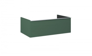 AREZZO design MONTEREY 80 cm-es alsószekrény 1 fiókkal Matt Zöld színben, szifonkivágás nélkül