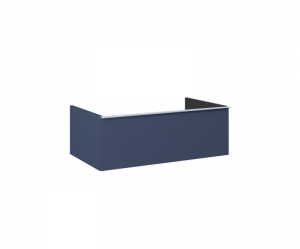 AREZZO design MONTEREY 80 cm-es alsószekrény 1 fiókkal Matt Kék színben, szifonkivágás nélkül