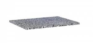 AREZZO design TERRAZZO márvány mosdópult 60/46/2 fekete matt