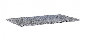 AREZZO design TERRAZZO márvány mosdópult 80/46/2 fekete matt