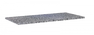 AREZZO design TERRAZZO márvány mosdópult 100/46/2 fekete matt