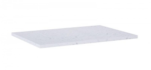 AREZZO design TERRAZZO márvány mosdópult 70/49,4/2 fehér matt