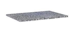 AREZZO design TERRAZZO márvány mosdópult 70/49,4/2 fekete matt