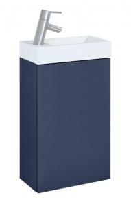 AREZZO design MINI 40 1 ajtós matt kék (alsószekrény + mosdó)