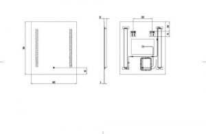AREZZO design LED tükör 60x70