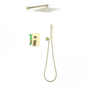AREZZO design CUBEFIELD falsík alatti zuhanycsaptelep szett, arany